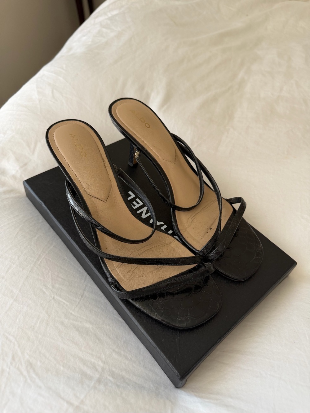 ALDO Strappy Black Heeled Sandals